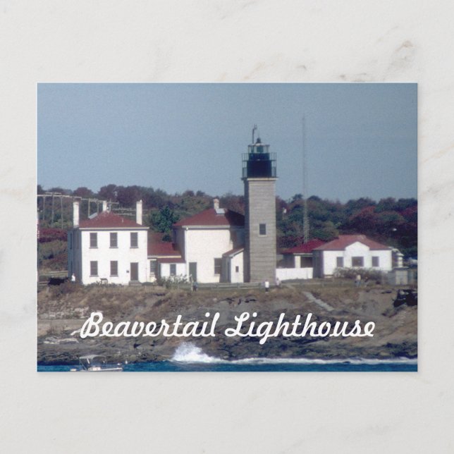 Carte postale Beavertail Lighthouse 3 (Devant)