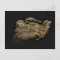 Bébé Ange ailes dormant à la main