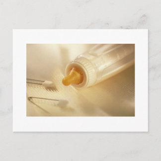 Carte Postale Bébé Bouteille Bébé Épingles de sécurité Bébé Arti