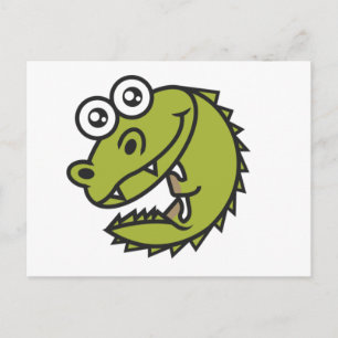 Carte Postale Bébé crocodile mignon
