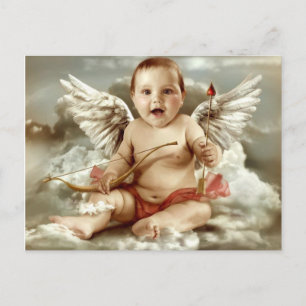 Carte Postale bébé cupido
