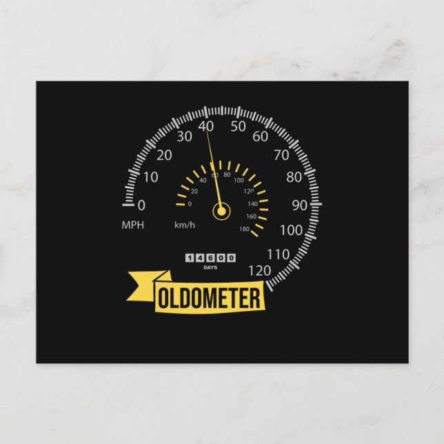 Carte Postale Bébé des années 80 40 ans Célébration de 40 ans Ol (Devant)