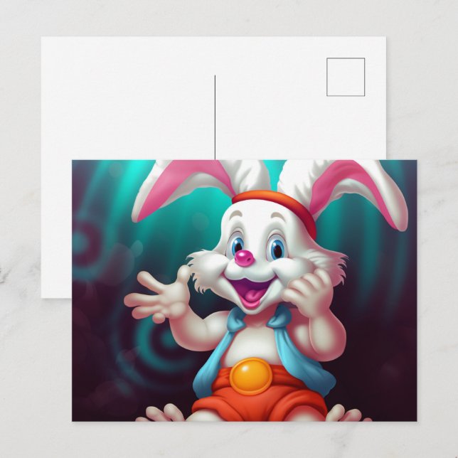 Carte Postale BéBé Lapin (Devant / Derrière)