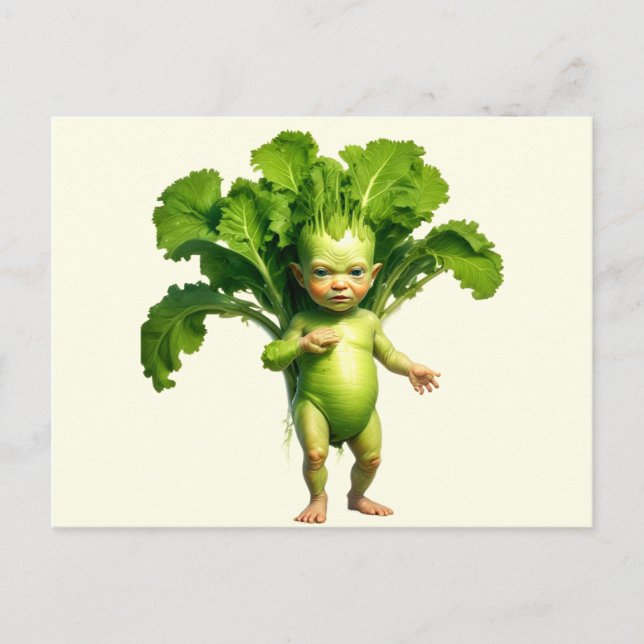Carte Postale Bébé Légume Bizarre  (Devant)
