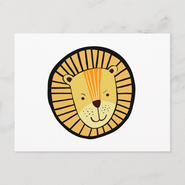 Carte Postale Bébé lion de la jungle mignon (Devant)