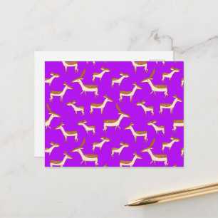 Carte Postale Bébé mignon cerf et famille