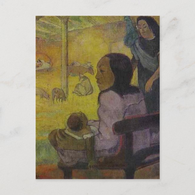 Carte Postale Bébé (Nativité du Christ tahitien) de Paul Gauguin (Devant)