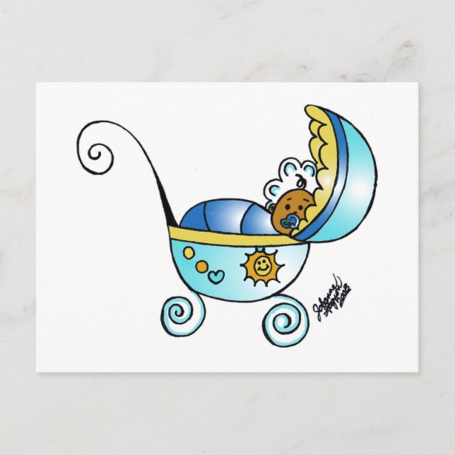 Carte Postale bébé nouveau-né (Devant)