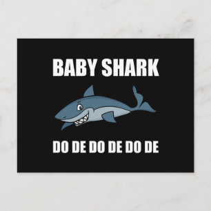 Carte Postale Bébé requin drôle
