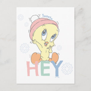 Carte Postale Bébé TWEETY™ Hé Snow