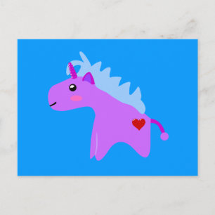 Carte Postale Bébé Unicorn