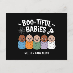 Carte Postale Bébés nourrissants Mère Bébé Infirmière Halloween