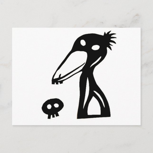 Carte Postale bec à chaussures, balaeniceps rex, shoebird en  り  (Devant)