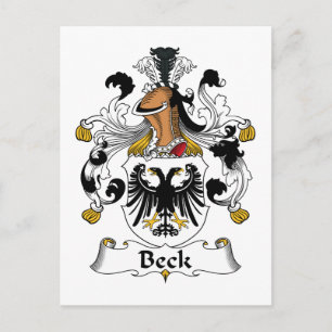 Carte Postale Beck Family Crest