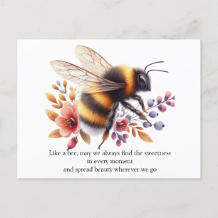Carte Postale Bee charmante