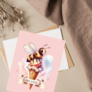Carte Postale Bee Cool Whimsical