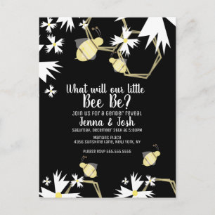 Carte Postale Bee Daisy et la révélation florale du genre