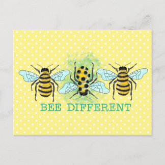 Carte Postale Bee Different Bumble Bee Trio