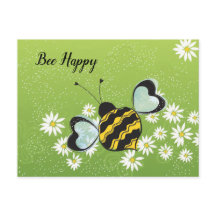 Carte postale Bee Happy