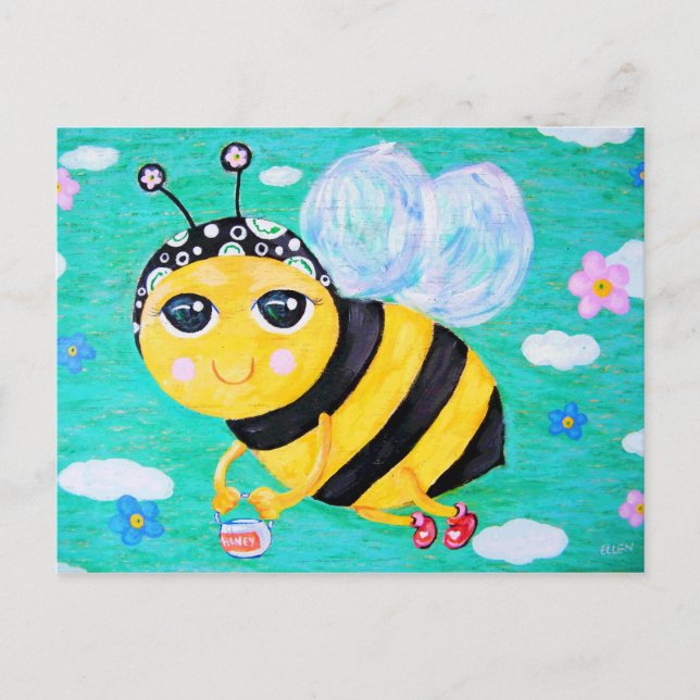 Carte Postale Bee My Honey (Devant)