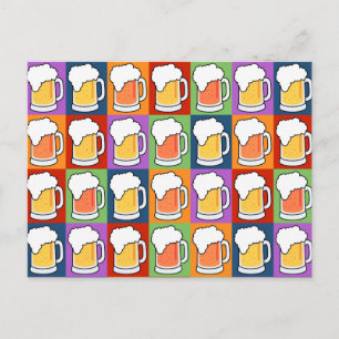 Carte postale BEER Pop Art
