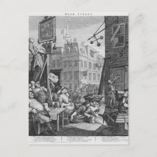 Carte Postale Beer Street, 1751