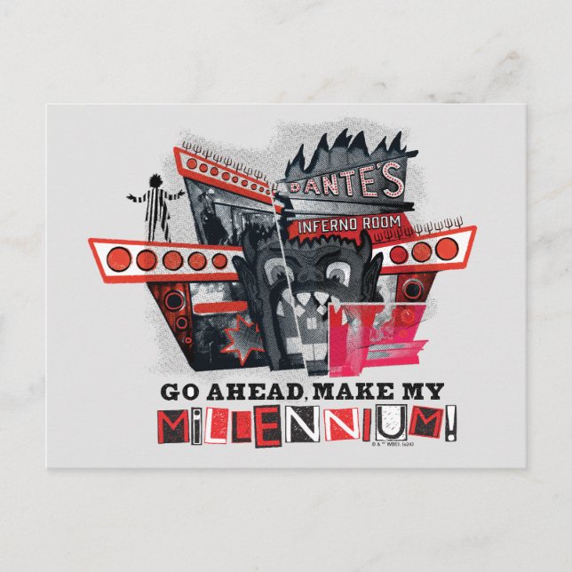 Carte Postale Beetlejuice | Allez-y, faites de mon millénaire (Devant)