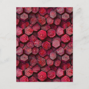 Carte Postale Beetroots à peigne