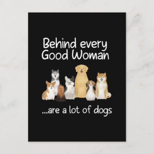 Carte Postale Behind Every Good Woman