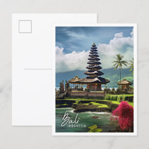 Carte Postale Bel Temple Bali Indonésie