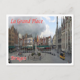 Carte Postale Belgique - Bruges - La Grand-Place -