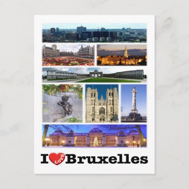 Carte Postale Belgique - Bruxelles - I Love - (Devant)