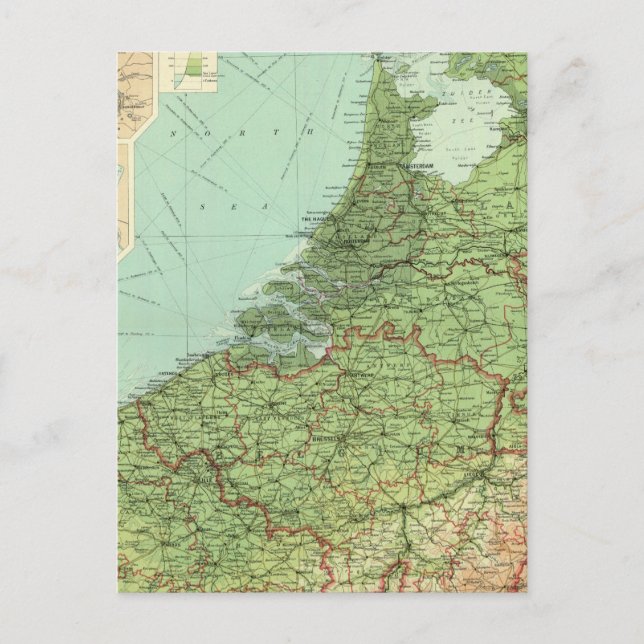 Carte Postale Belgique et Hollande (Devant)