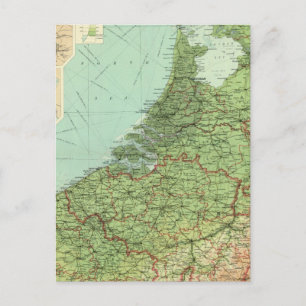 Carte Postale Belgique et Hollande