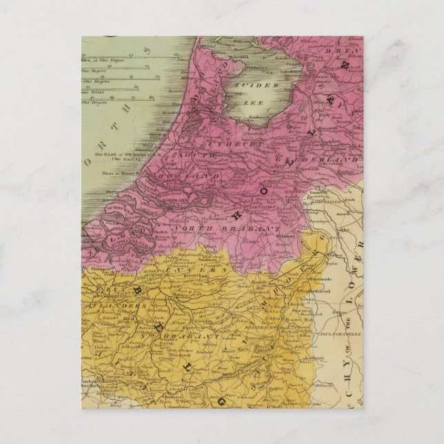 Carte Postale Belgique Et Hollande (Devant)