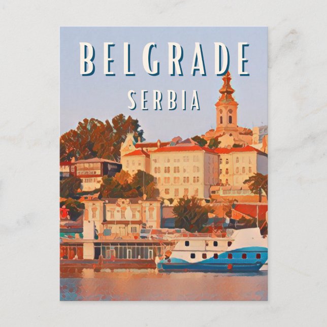 Carte Postale Belgrade, carrefour culturel des Balkans (Devant)