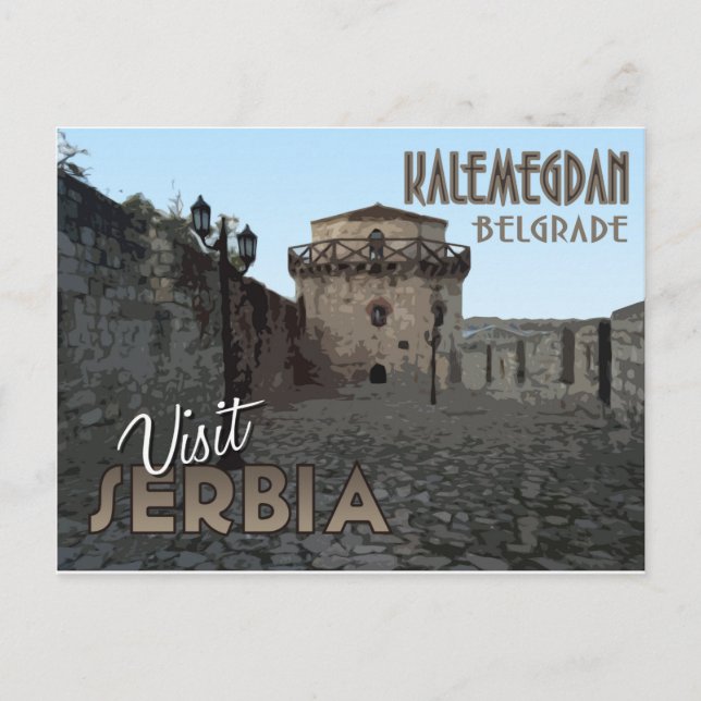 Carte Postale Belgrade, Kalemegdan, Serbie - Visitez la Serbie.. (Devant)