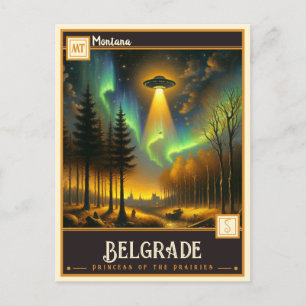 Carte Postale Belgrade, Montana VINTAGE
