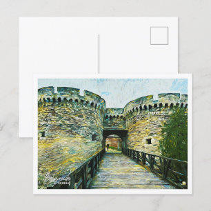 Carte Postale Belgrade Serbie Paint Ville Paysage