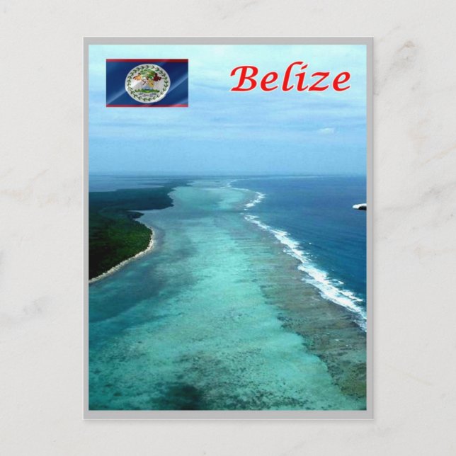 Carte Postale Belize - Barrière de corail - (Devant)