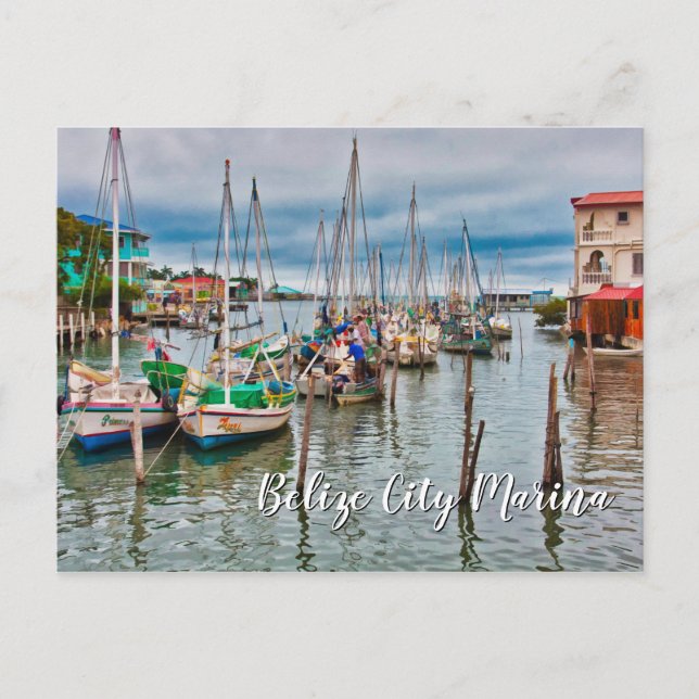Carte postale Belize City Harbour et Marina (Devant)