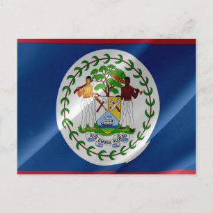 Carte Postale Belize - Drapeau -