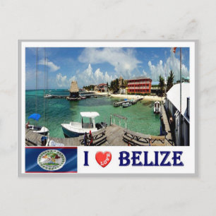 Carte Postale Belize - I Love -