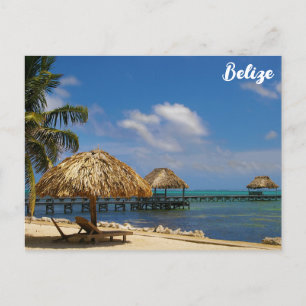 Carte Postale Belize Tropical Beach Ambergris Caye