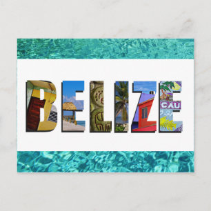 Carte Postale Belize Tropical Beach Blue Ocean Travel Photos