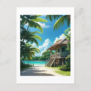 Carte Postale Belizean Bungalow