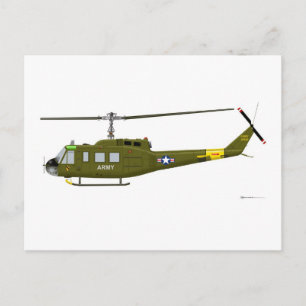Carte Postale Bell UH-1D Iroquois