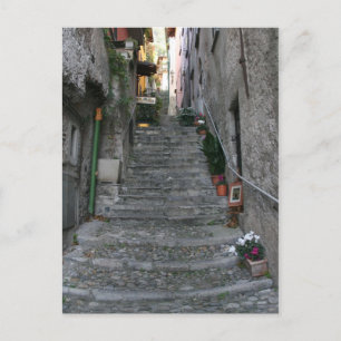 Carte Postale Bellagio, Italie ~ Escaliers supérieurs