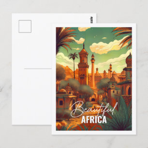 Carte Postale Belle Afrique Famous Travel Place Vintage