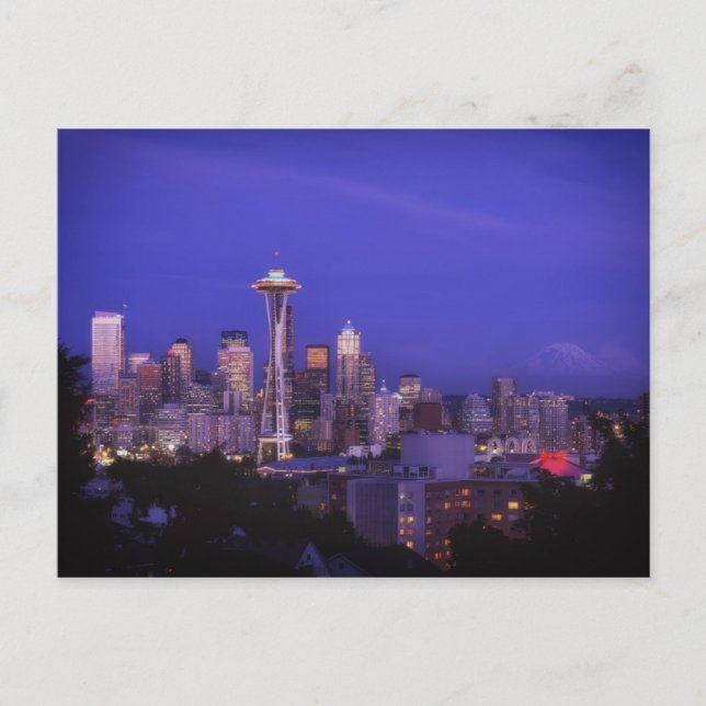 Carte Postale Belle Aiguille Spatiale Emerald City Seattle (Devant)